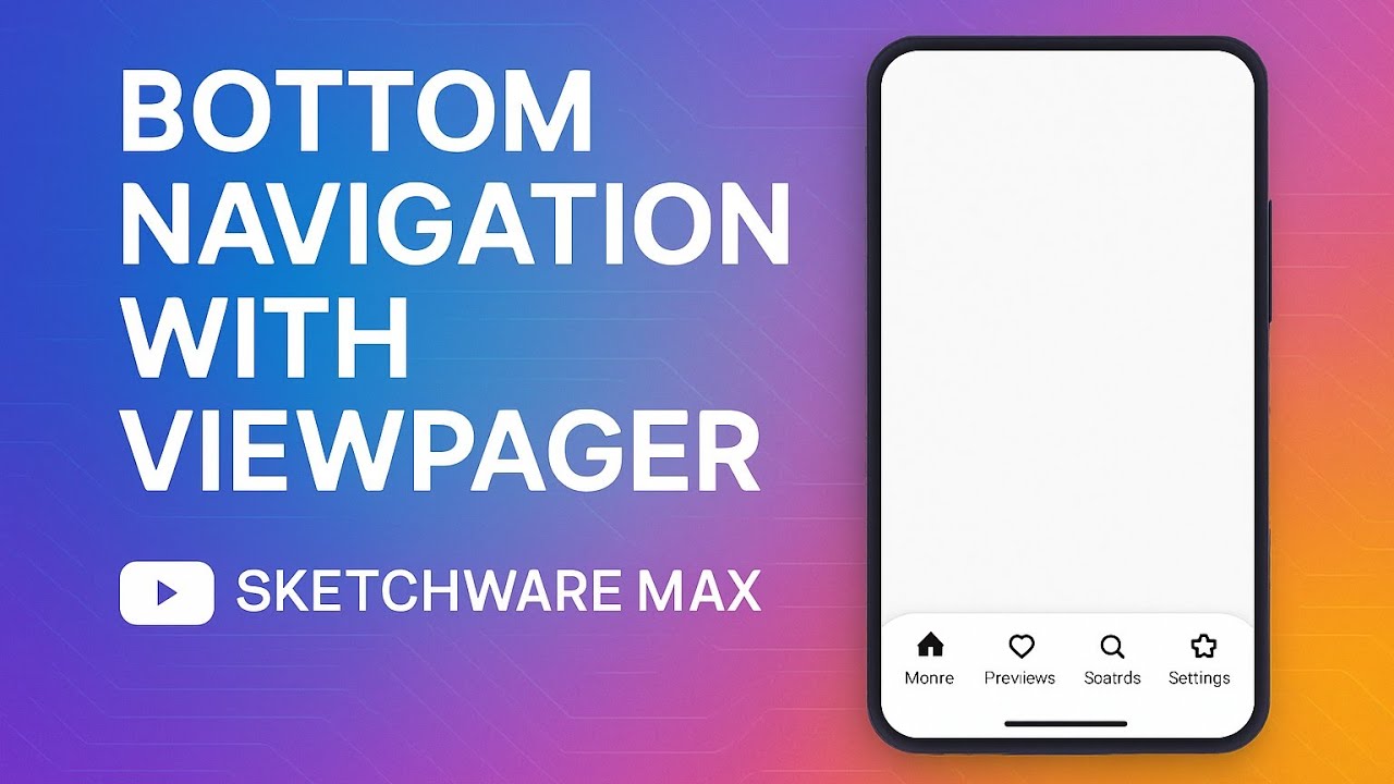 How to create Bottom Navigation with Viewpager in sketchware full details