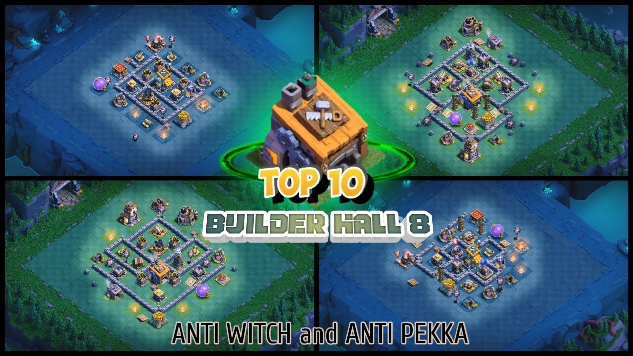 TOP 10 BEST BUILDER HALL 8 BASE  || BH8 BASE WITH LINK + REPLAY || BH8 BASE ANTI 3 STAR