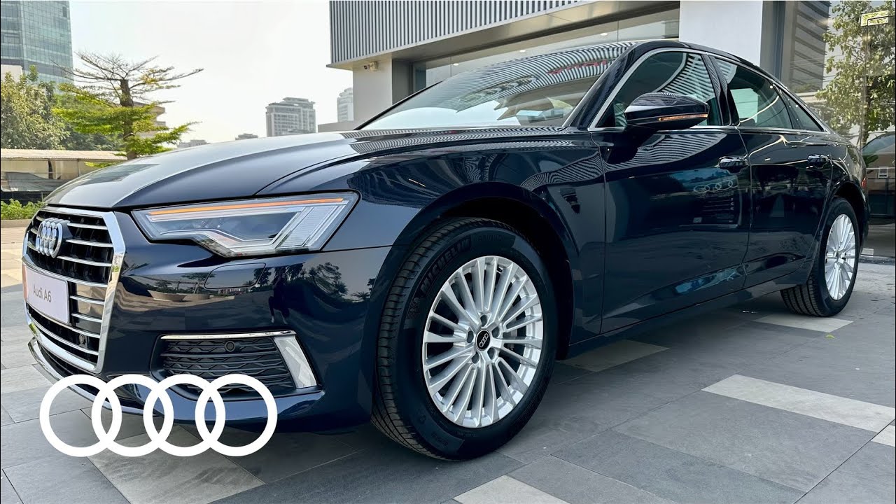 2024 Đánh giá trực quan Audi A6 [4K HDR] – Màu Xanh Firmament và Nội Thất Nâu | Hà Đạt Audi