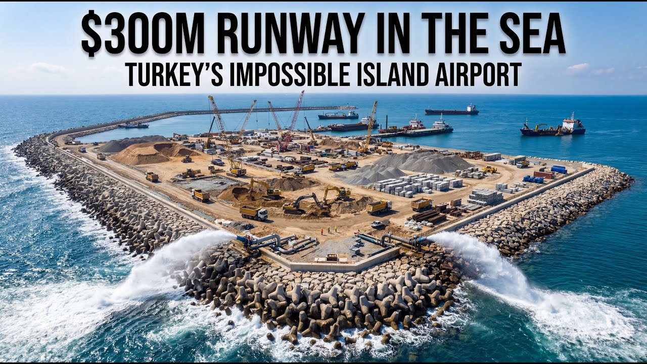 Turkey’s $300,000,000 Sea Runway The Impossible Island Airport#RizeArtvinAirport #impossible