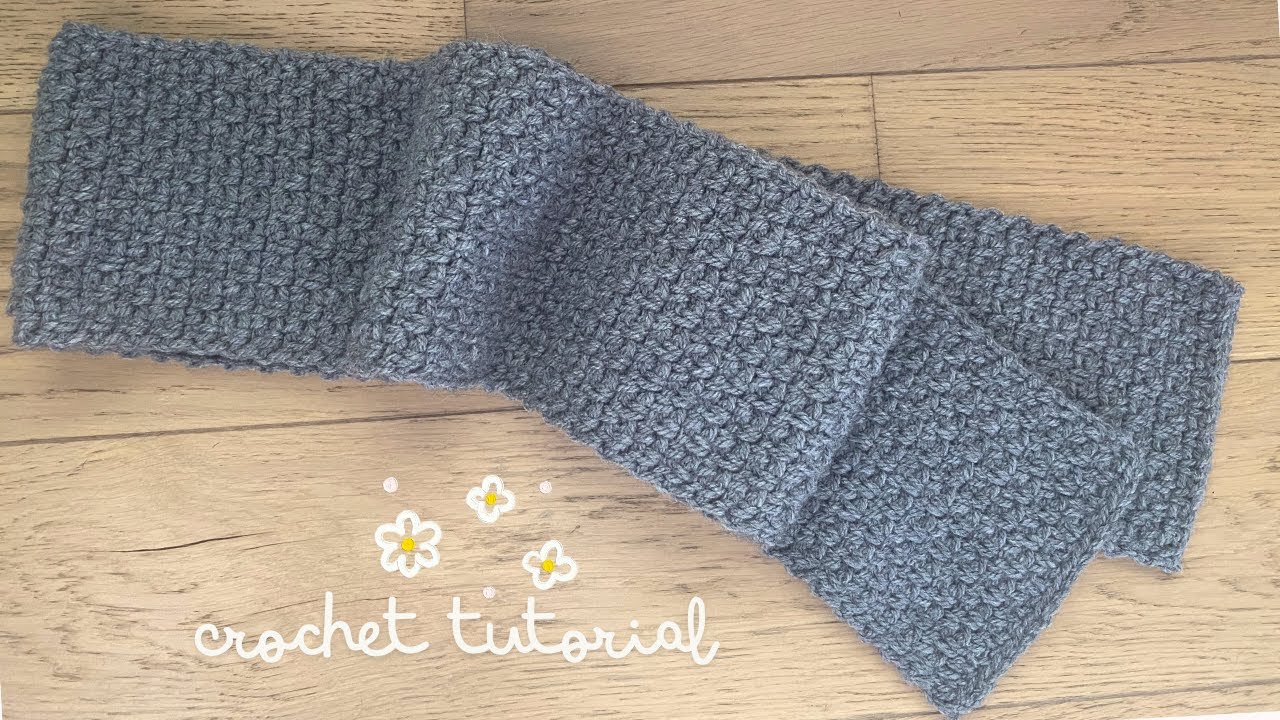 ⛄Ganchillo para Principiantes | Como hacer BUFANDA F&Aacute;CIL a CROCHET
