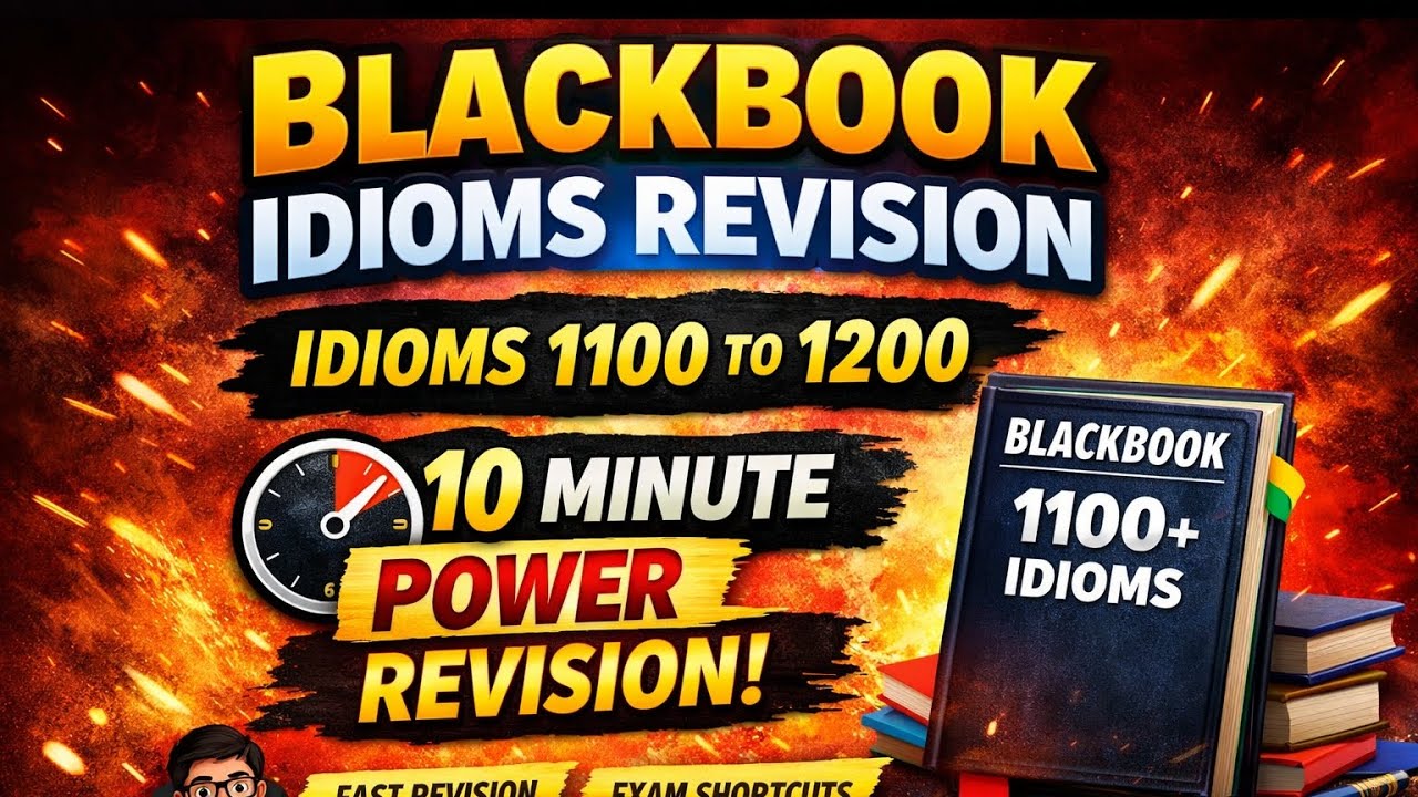 Blackbook Idioms Revision 🔥 | Idioms 1100–1200 | 10-Minute Power Revision|