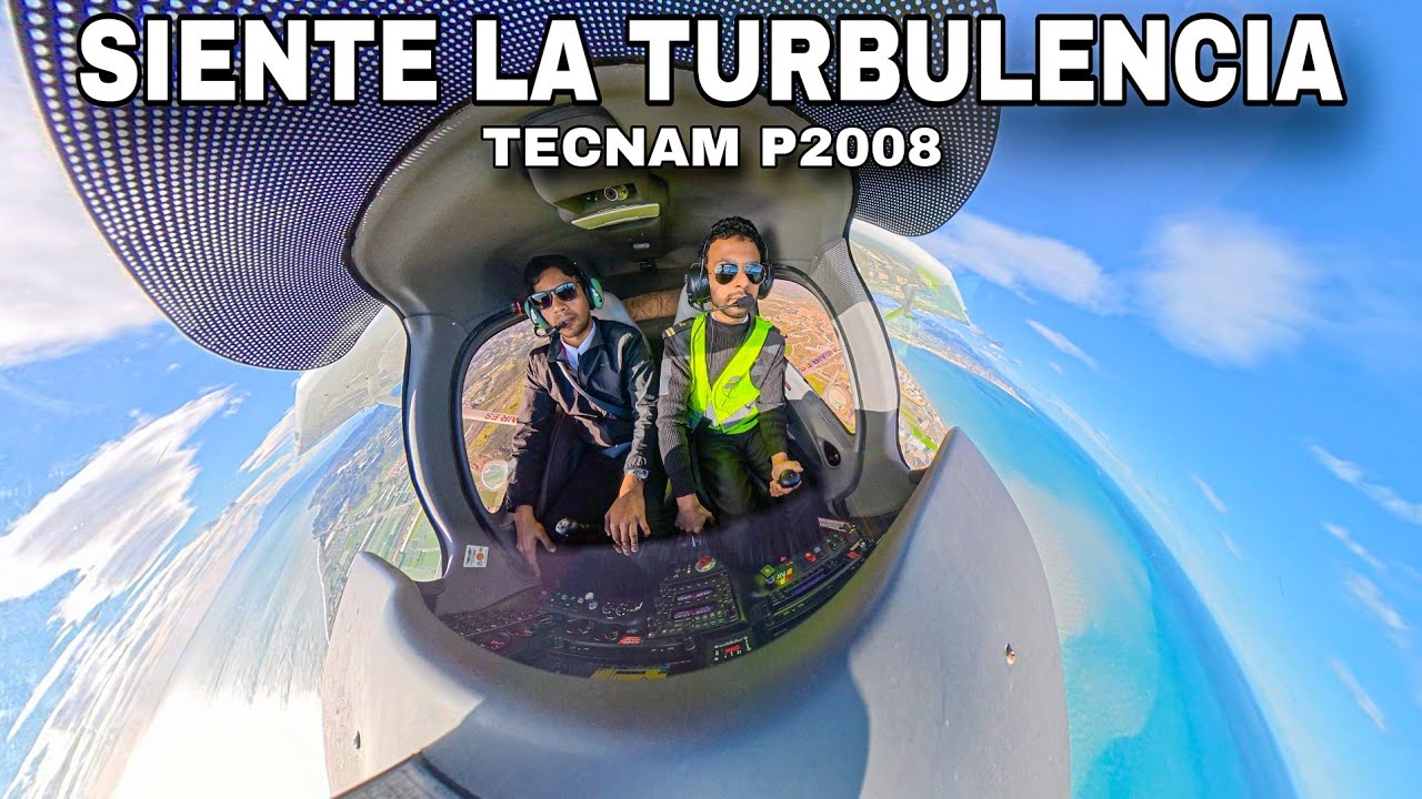 VIVE LAS TURBULENCIAS A BORDO DE UNA TECNAM P2008