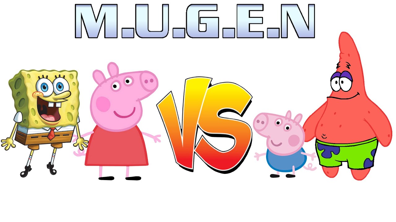 Mugen: Peppa Pig y Bob Esponja vs George Pig y Patricio Estrella