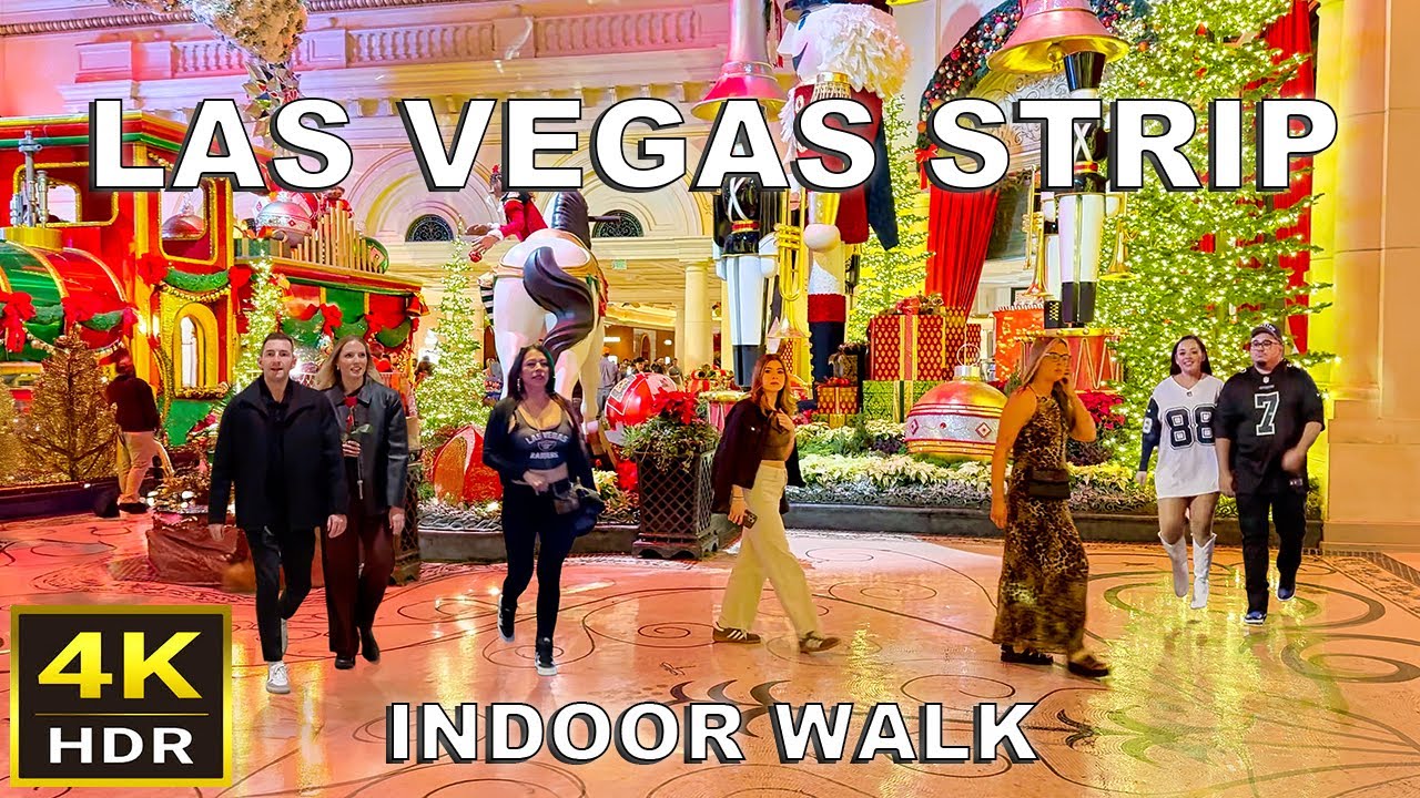 Las Vegas Strip Indoor Walking Tour | Nov. 2025 | Mandalay Bay to Caesars Palace