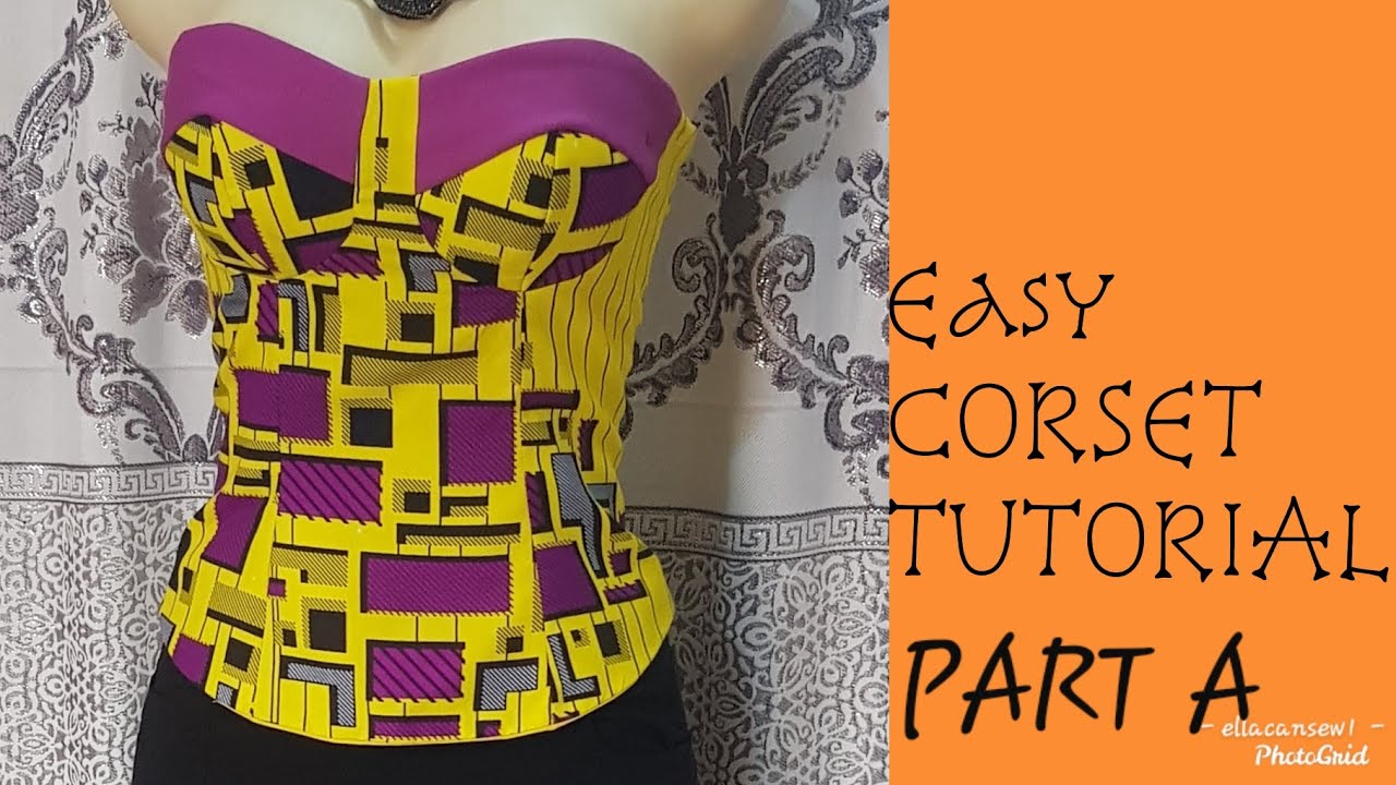Cut and Sew a Corset/ Tube top/bustier Blouse(Step by Step)