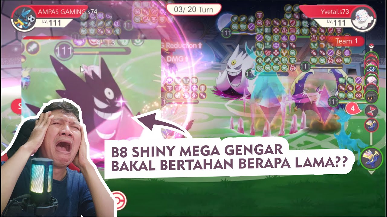 🔥🔥🔥SHOWCASE SHINY MEGA GENGAR B8 BACKSTAB NYA GILA‼️| Hyper Evolution: Adventure