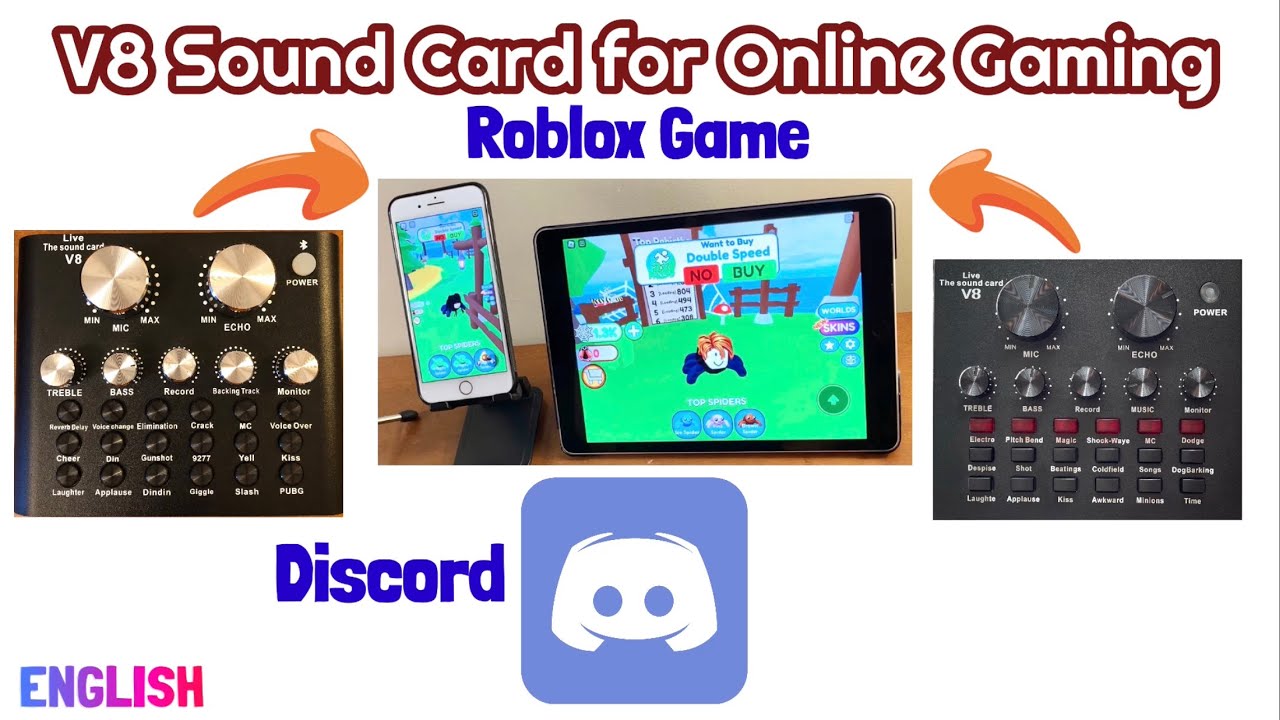 V8 Sound card for Mobile Online Gaming thru Discord App
