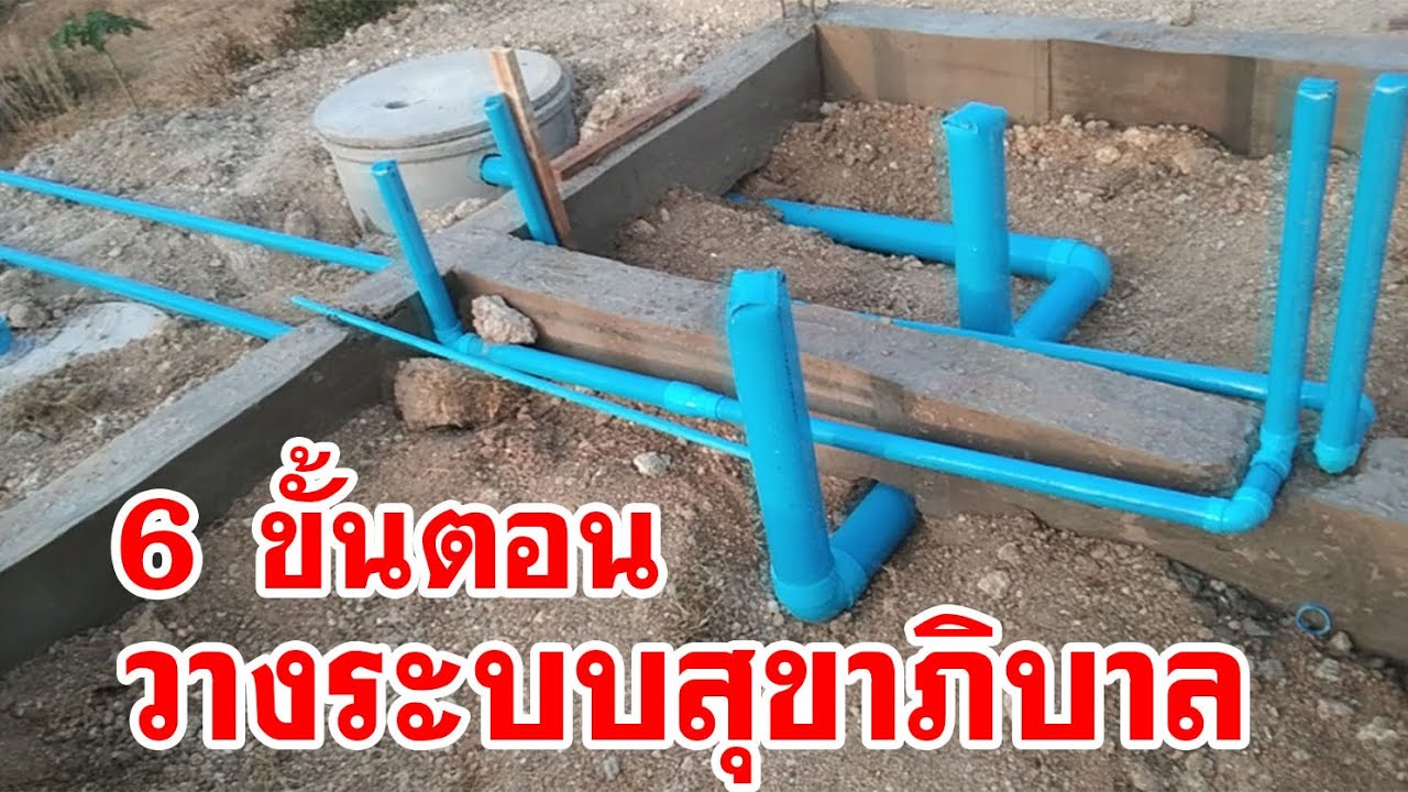 สร้างบ้าน ep.5 วางระบบสุขาภิบาล, ท่อน้ำทิ้ง, ท่อประปา, ท่อส้วม, หลุมส้วม Home Sanitation System