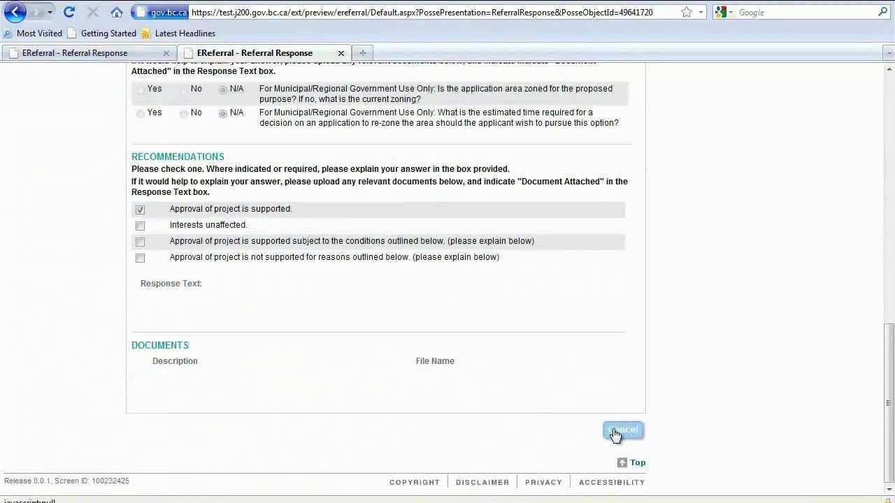 Using E-Referral System with a BCeID