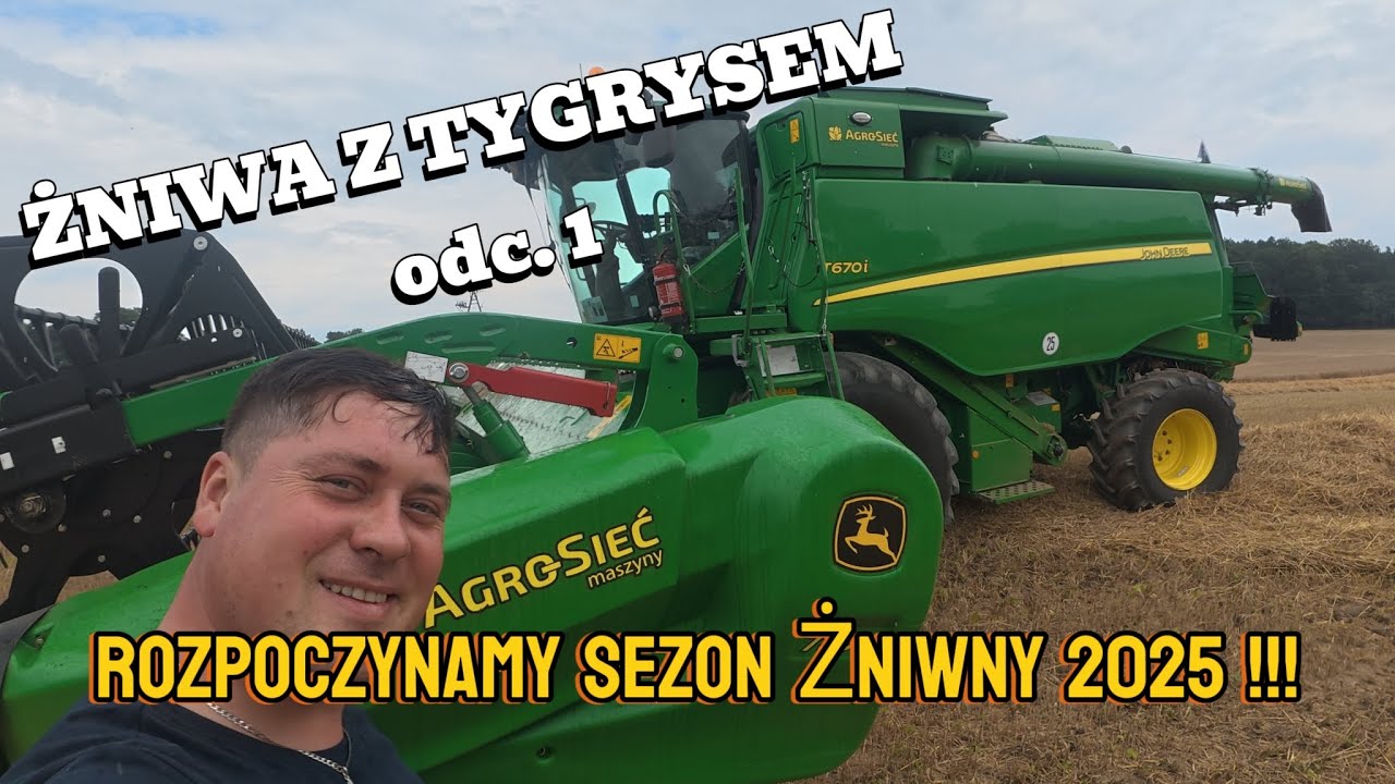 ROZPOCZYNAMY SEZON ŻNIWNY 2025  !!!  PIERWSZE URUCHOMIENIE KOMBAJNU.