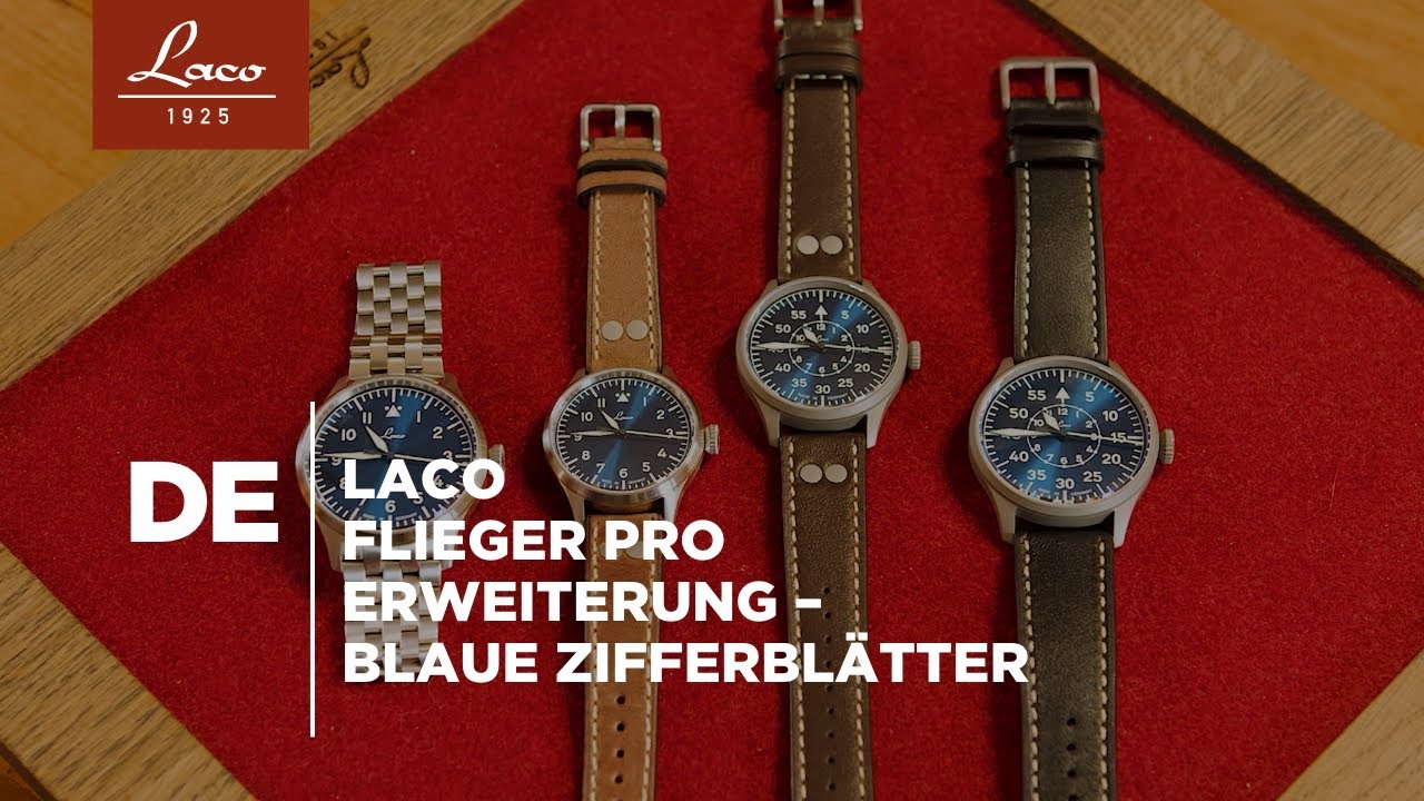 Laco Flieger PRO Erweiterung &ndash; Blaue Zifferbl&auml;tter