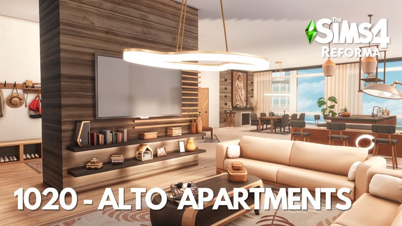 SAN MYSHUNO RENOVATION - 1020 ALTO APARTMENTS  - THE SIMS 4  SPEEDBUILD -  NO CC