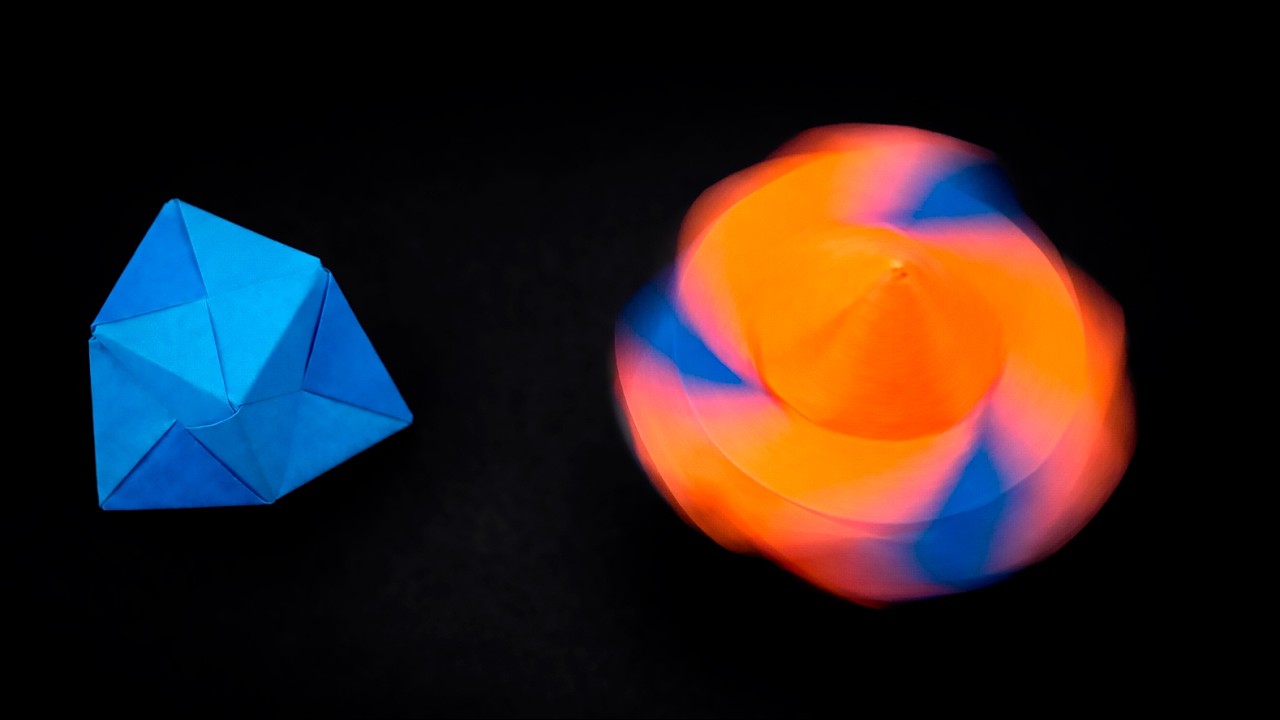 How to Make an EPIC Paper Spinner! (Easy Origami Fidget Toy)