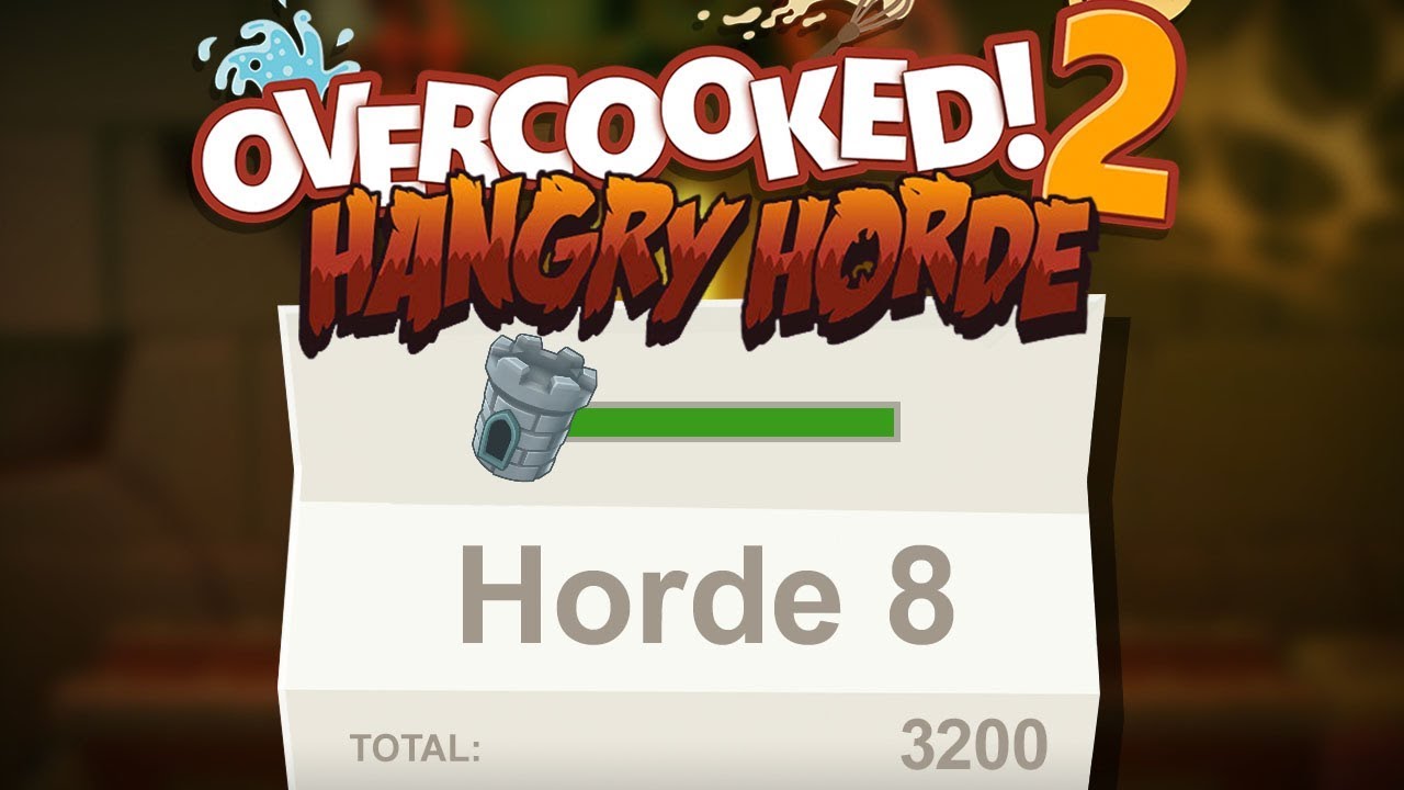 Overcooked 2. Horde Mode. Level 8. Full Kitchen Health. Co-Op
