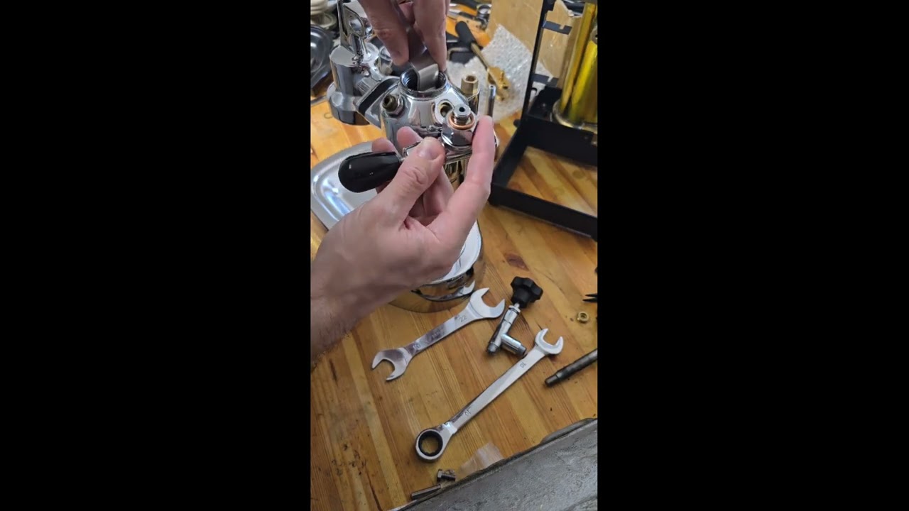 La Pavoni B-Push steam valve updated installation tutorial with brand new 360 degrees flexible pipe