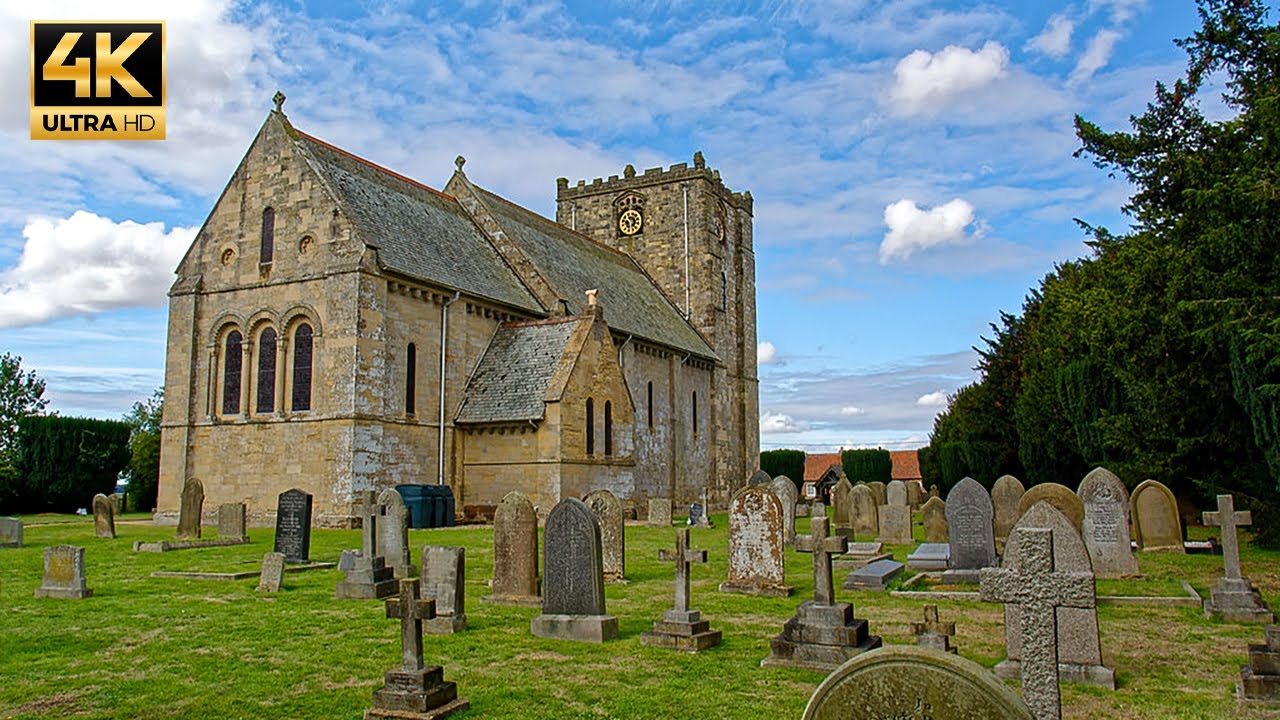 Walking to a Beautiful Church in the Village | GARTON ON THE WOLDS, ENGLAND.