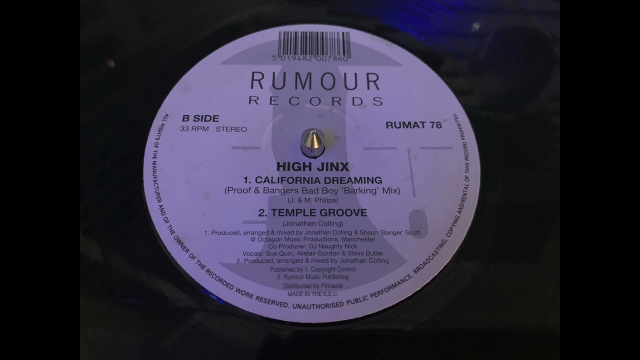 Hi Jinx - California Dreaming (Proof & Bangers Bad Boy Barking Mix) (SPEED GARAGE)