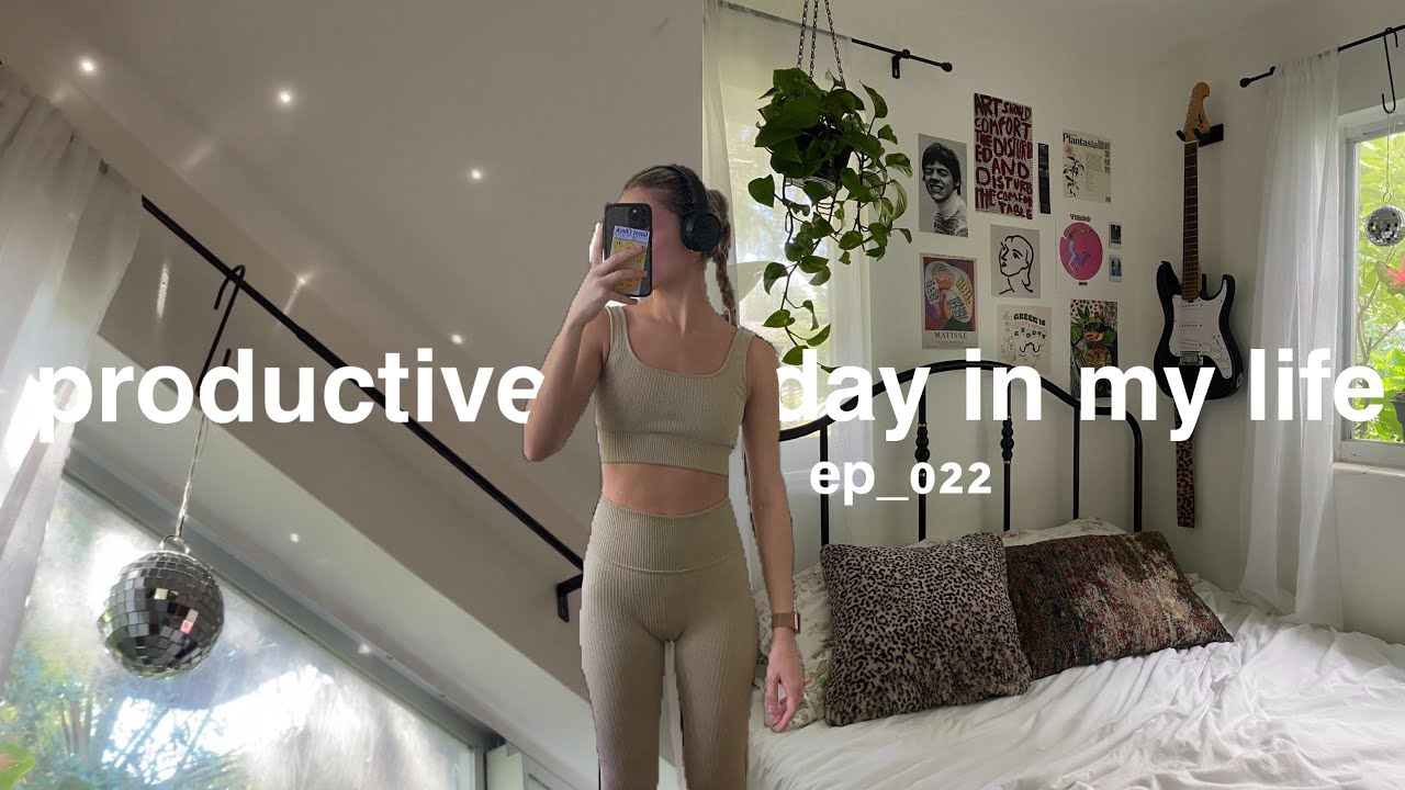 productive day in my life: workout & summer routines