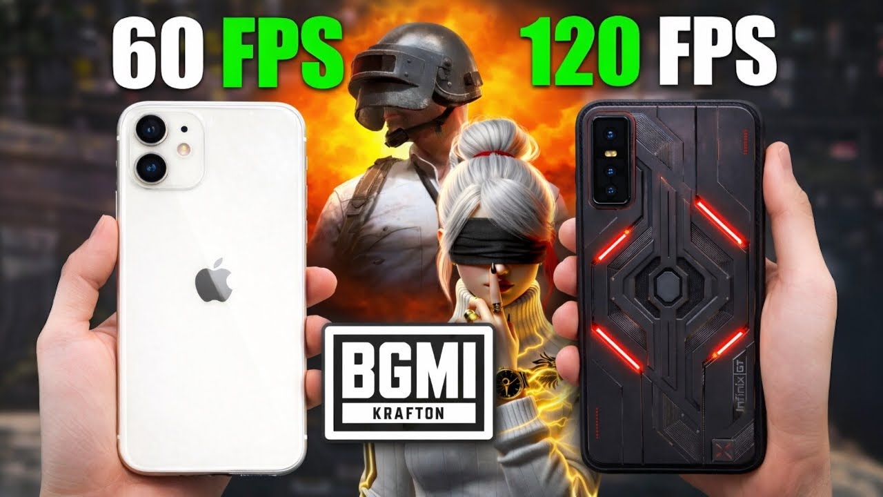 Android 120 FPS Vs Iphone 60 FPS Bgmi Test 😱 Which Is Best For Pubg Bgmi In 2026 