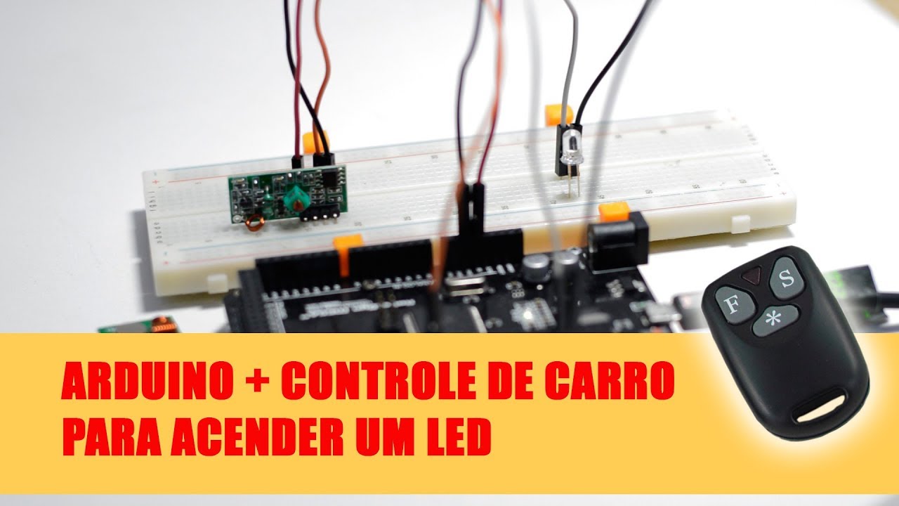 🔴 Utilizando um Arduino, um controle de carro e o módulo 433mhz para ligar um LED