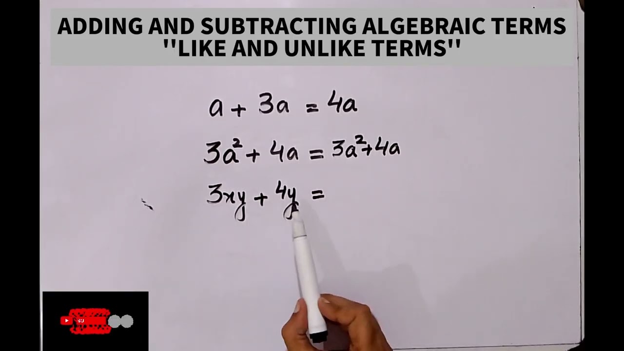 ADD & SUBTRACT | How to Add & Subtract Algebraic Terms (urdu) | Like and Unlike Terms Explained