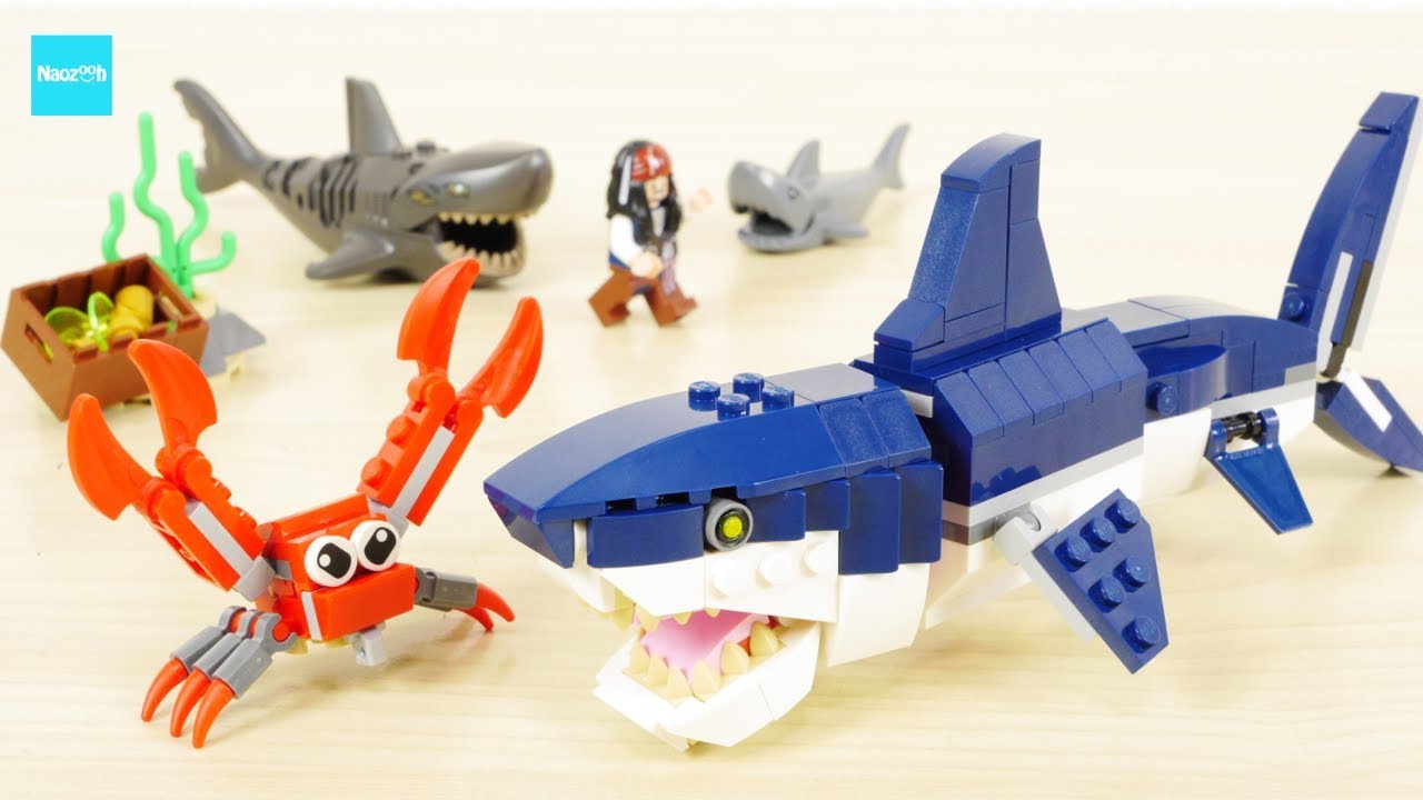 レゴ クリエイター  サメくらべ 目が&rdquo;光る&rdquo;巨大サメ 深海生物 31088　／ LEGO Creator 3in1 Deep Sea Creatures