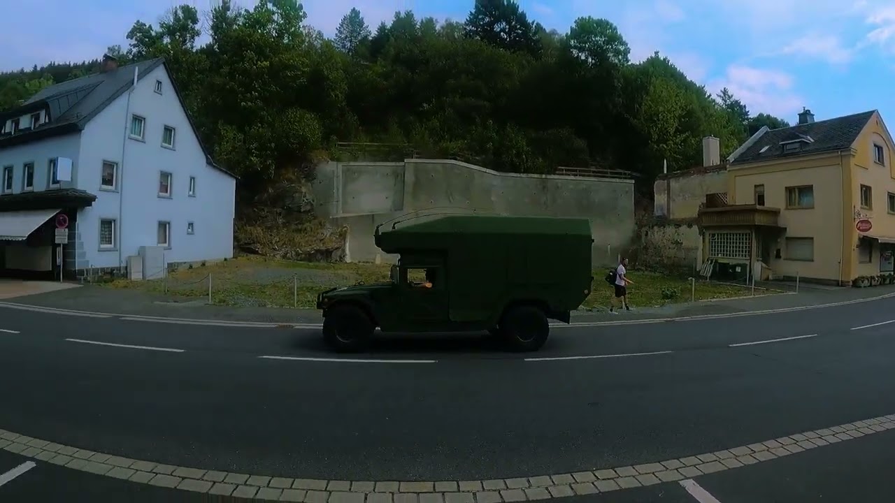 First Drives with X-Doors: Kronach - Ludwigsstadt - Ölschnitzsee - Kulmbach //Hmmwv Hummer M997 1991