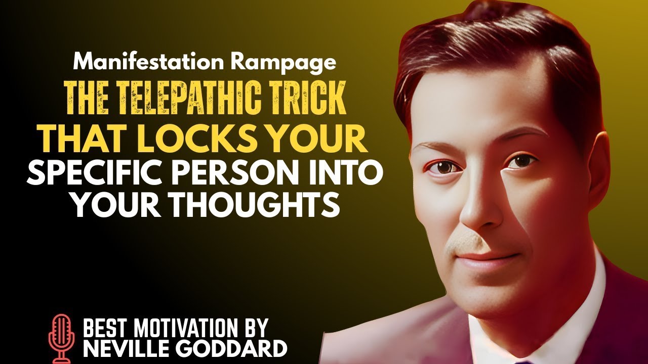 THE TELEPATHIC TRICK THAT LOCKS YOUR SPECIFIC PERSON INTO YOUR THOUGHTS | NEVILLE GODDARD TEACHINGS