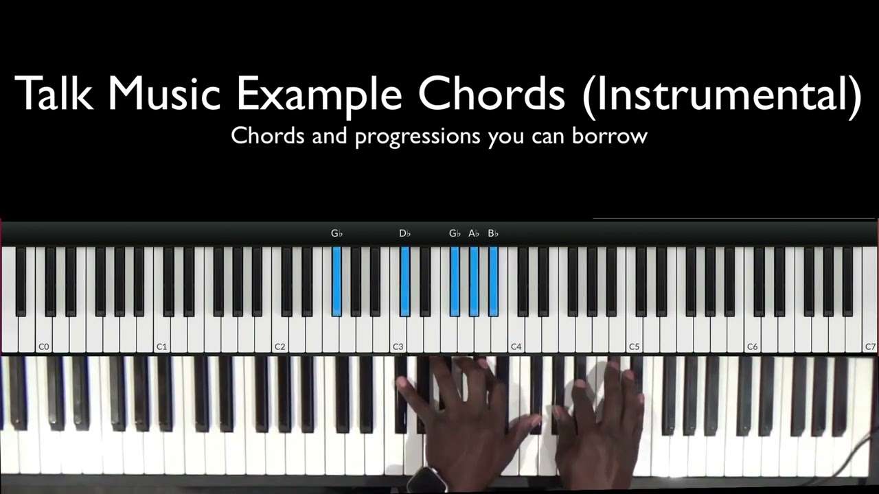 Talk Music Example Chords (C#) | Borrow My Chords | Smooth, Soulful, Gospel Piano Chords