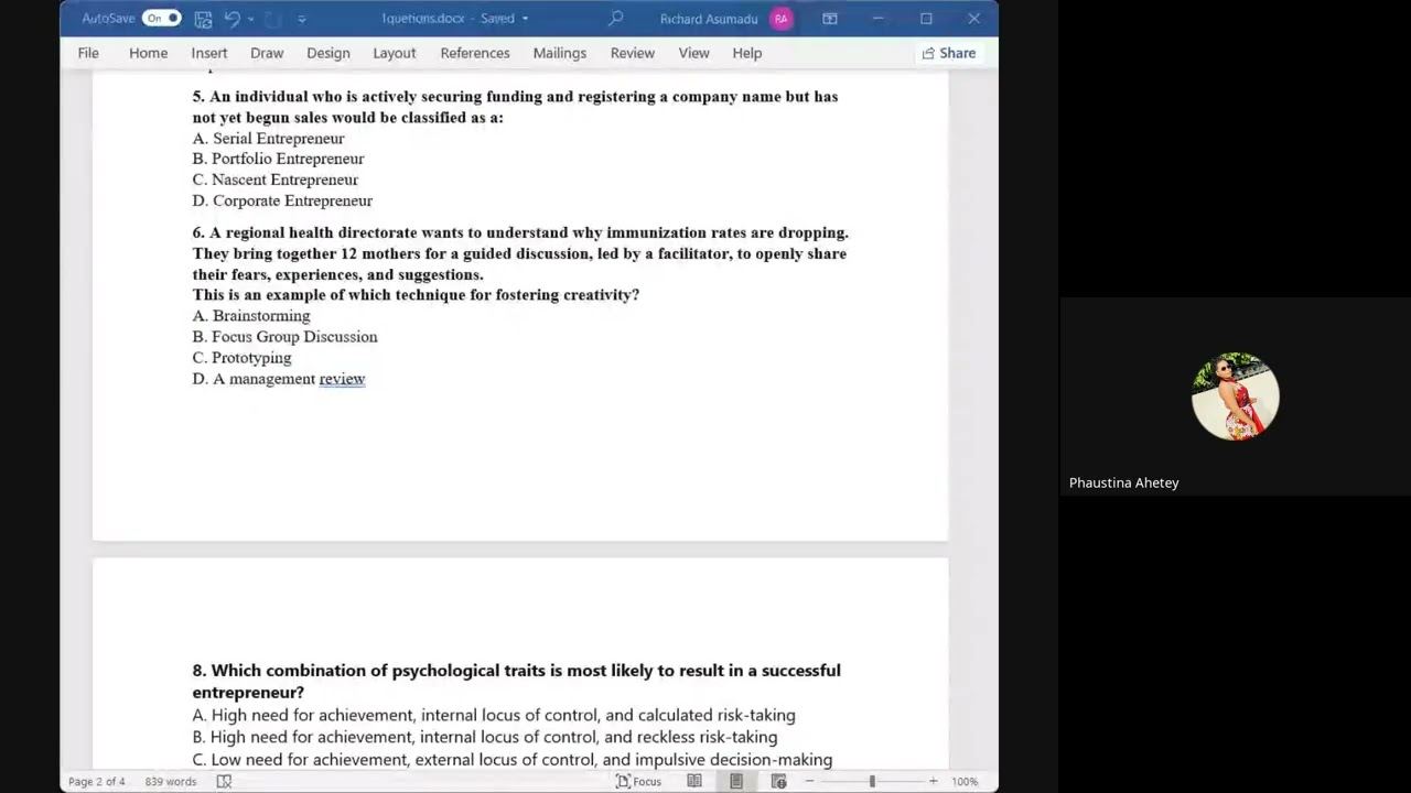 SBU408D ENTREPRENEURSHIP AND SMALL BUSINESS MANAGEMENT WEEK 3