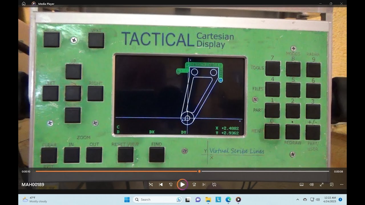 The Tactical Cartesian Display with Integrated Rotary Table