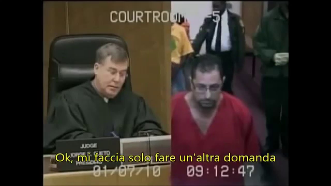 Giudice informa l'imputato che si trova 