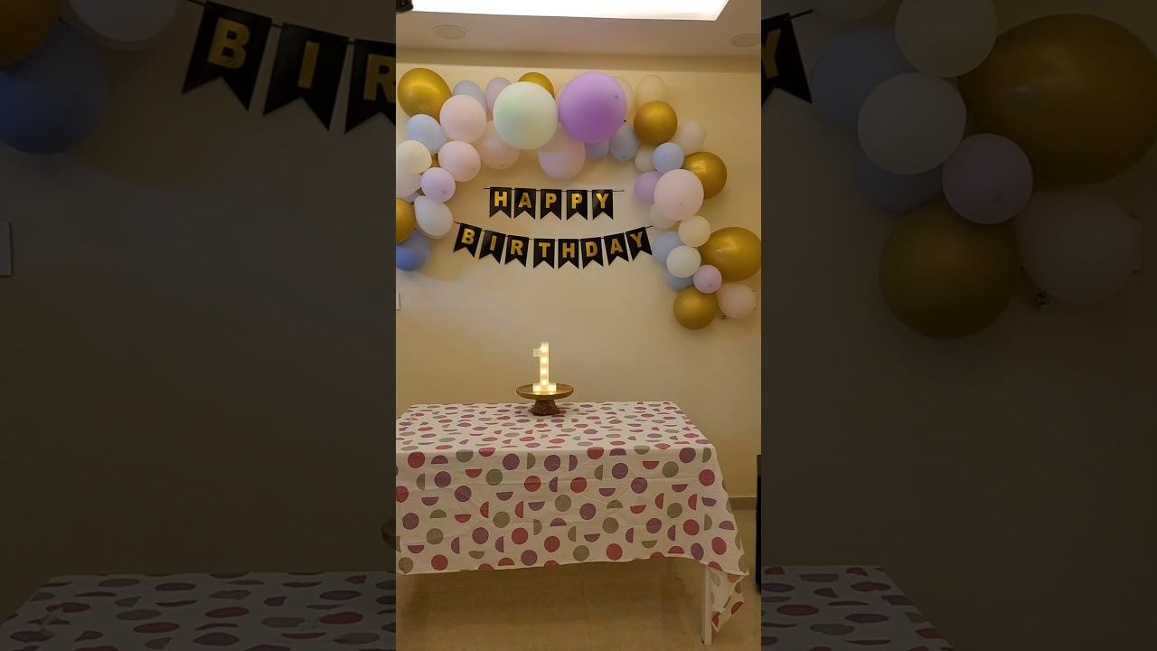 Birthday Name Cubes Decoration #shorts