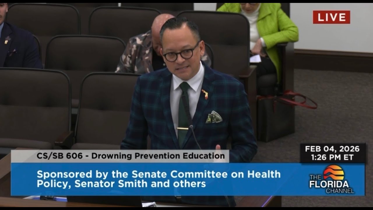Senator Smith implores legislature to act after 119 fatal child drownings in Florida for 2025