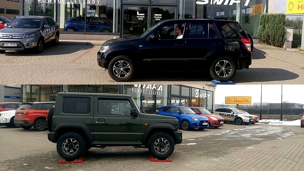 SLIP TEST - Suzuki Grand Vitara vs Jimny - Brake LSD ALL GRIP PRO - 