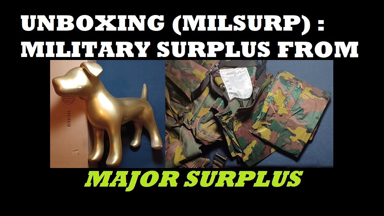 UNBOXING 154: Major Surplus and Survival.  Belgian M97 120 Liter Rucksack, Belgian Rain Suit