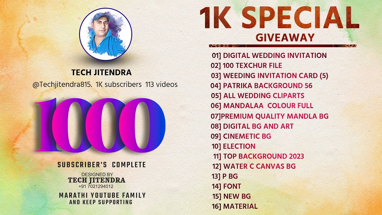 1K subscribe Professional Banner Material Download Tutorial | Banner Material #1ksubscribers