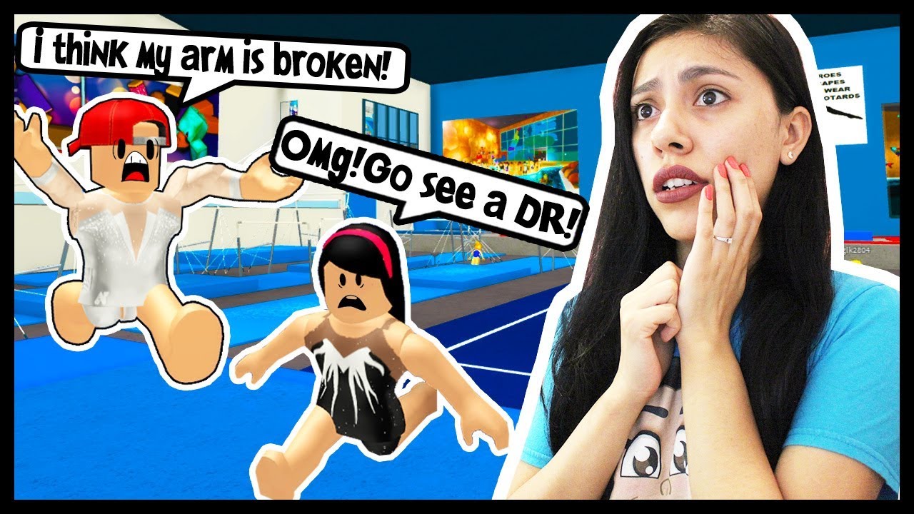 I INIVTED MY BOY FRIEND TO GYMNASTICS & HE BROKE HIS ARM! - Roblox Roleplay - Gymnastics Superstar