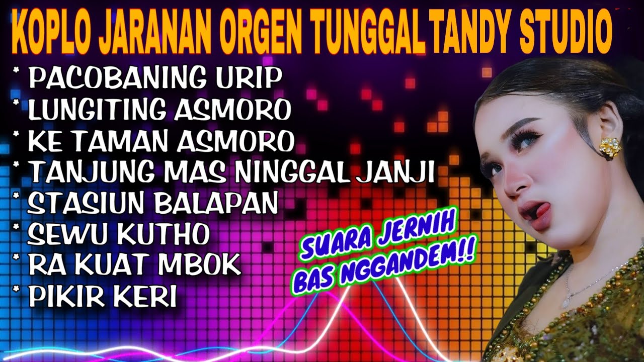KOPLO JARANAN ORGEN TUNGGAL TANDY STUDIO❗LAGU KOPLO VIRAL TERBARU,  PACOBANING URIP