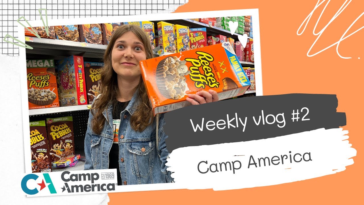 WEEKLY VLOG // Camp America / Typowy dzień na campie / Day Off / Walmart / Barbecue