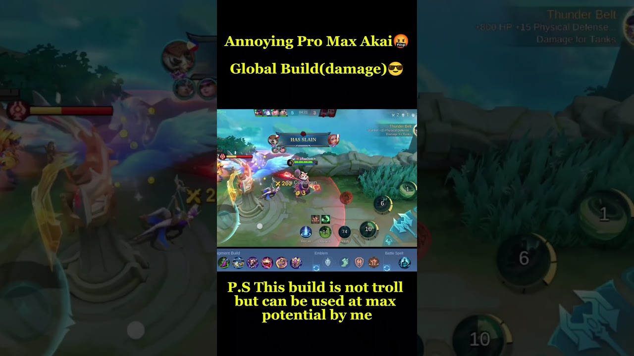 🔥Top Global Akai Build for 2024 | Unstoppable Tank in Mobile Legends!☠️
