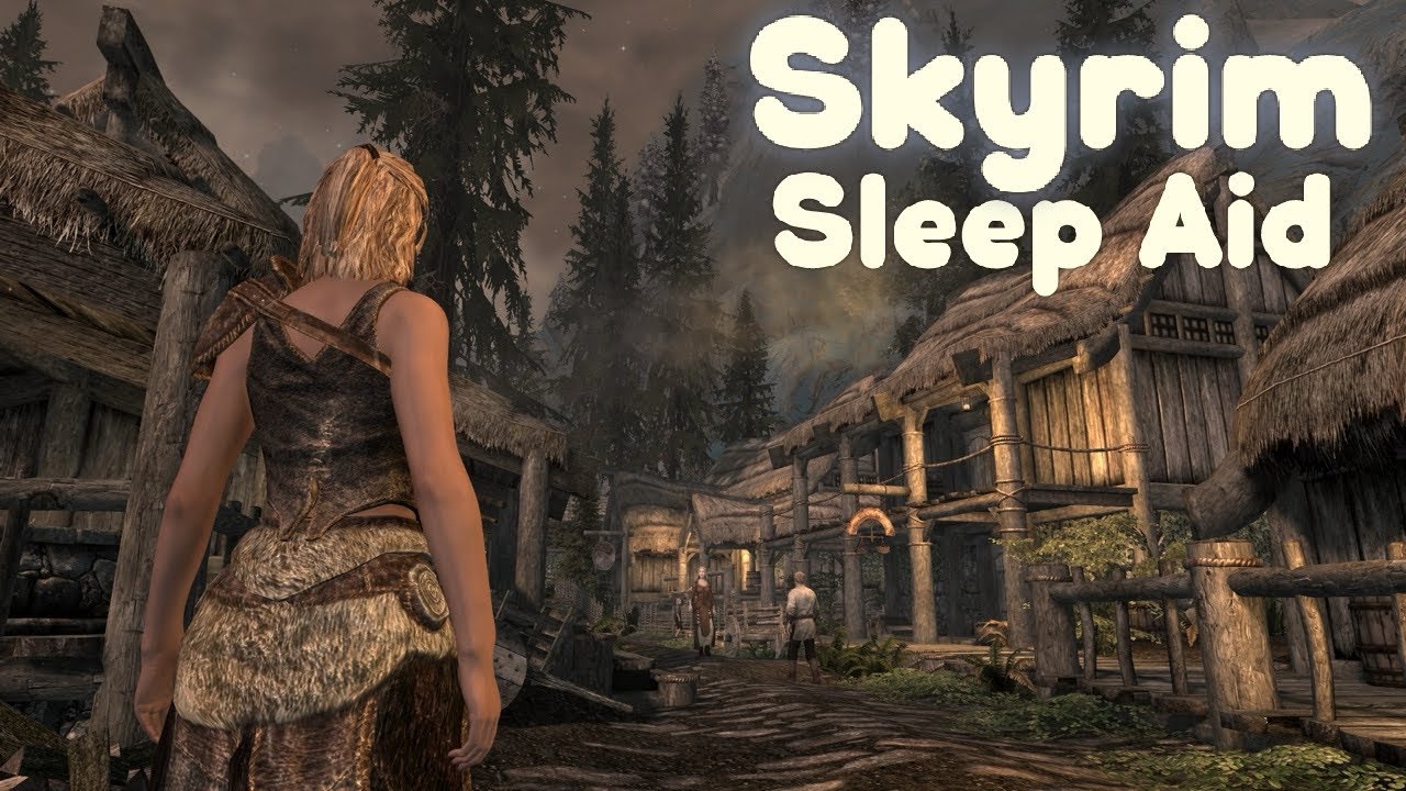 Skyrim ASMR 🌲 Walking Through Riverwood Until You Fall Asleep 💤 Immersive Whispered Relaxation