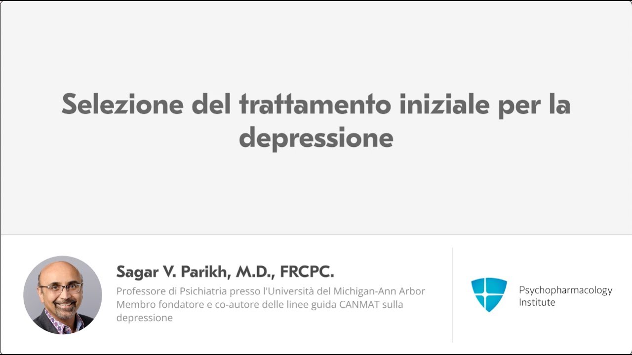 Selezione del trattamento iniziale della depressione