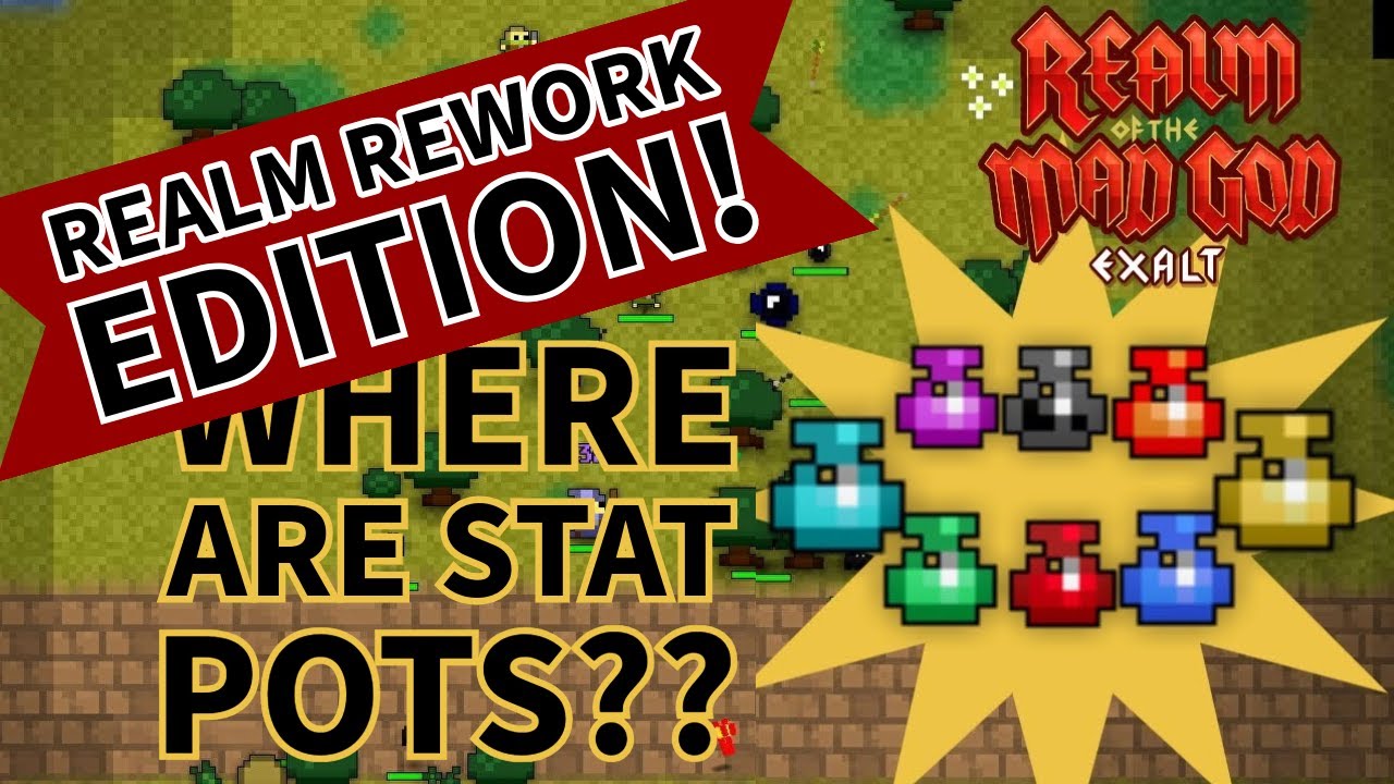 Realm Rework NEW Stat Pot Locations!! - ROTMG Stat Pot Guide