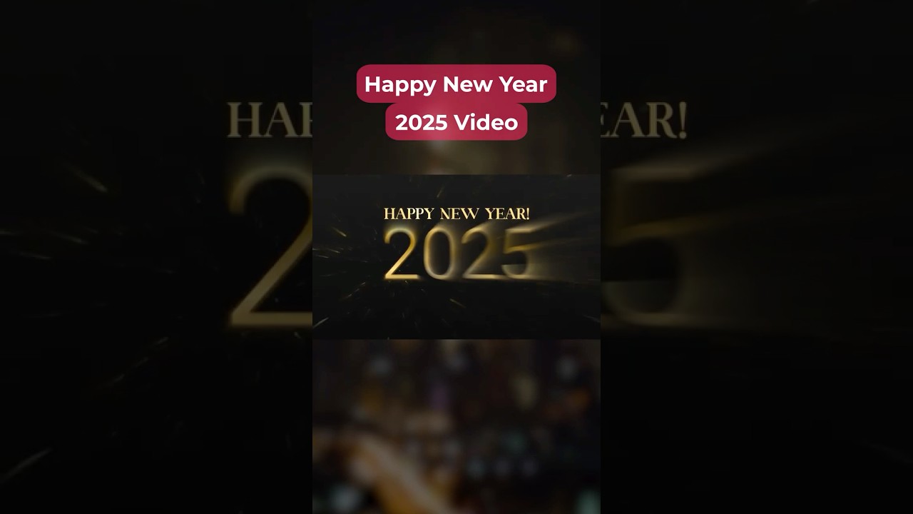 How to Make a Happy New Year 2025 Video🎊| InShot New Year Video Editing Tutorial🎥 #2025 #newyear