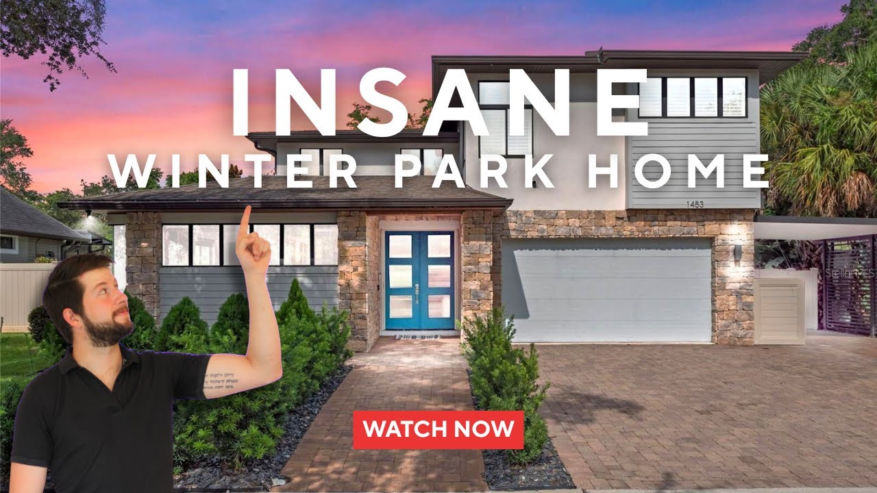 Luxury Home Tour in Winter Park, FL | 5-Bedroom Modern House with Pool, Spa & Wine Cellar