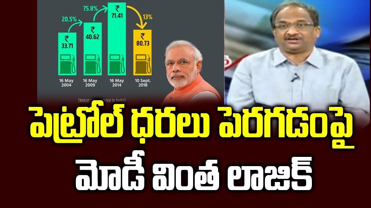 పెట్రోల్ ధరలు పెరగడంపై మోడీ వింత లాజిక్ || Modi bizarre logic on petrol prices ||