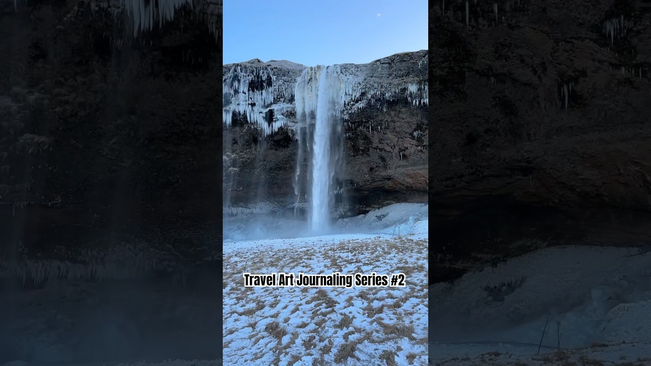 Travel Art Journal Series Part 2 🇮🇸 #art #shorts