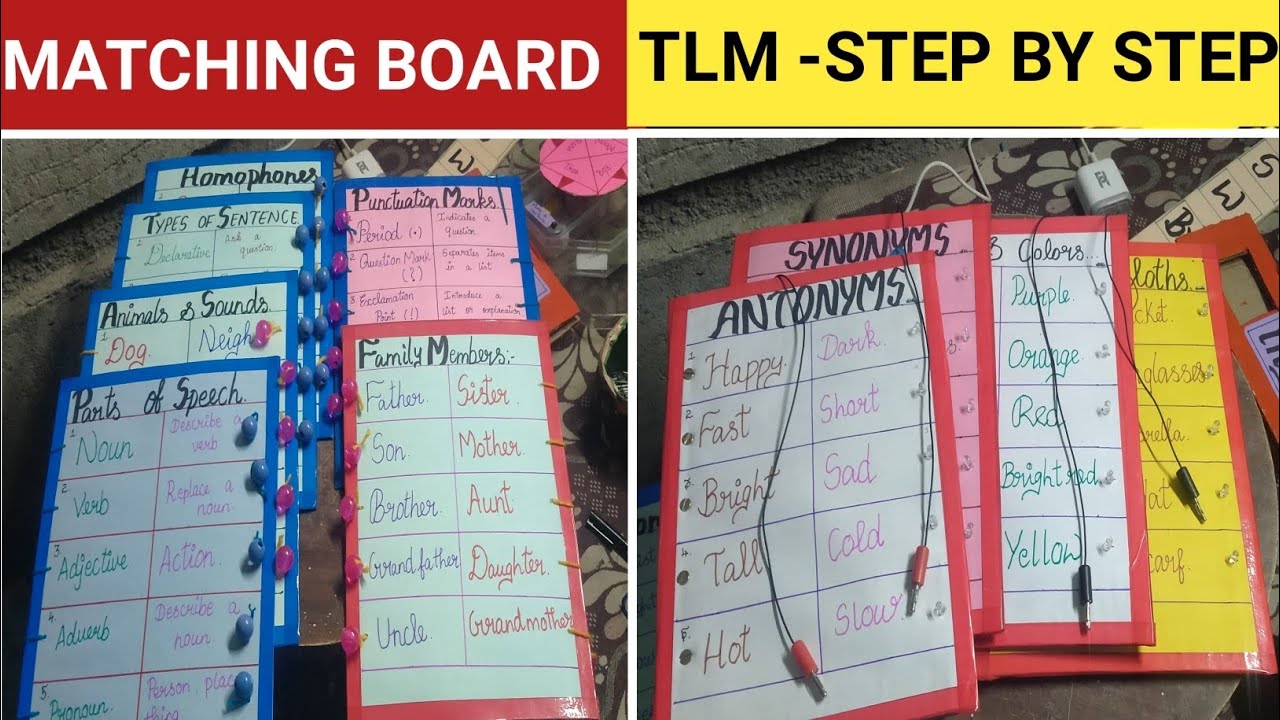 🛑 How to make Matching board TLM @Mr.ShanInnovations  #matchingboard #tlmideas #homedecor